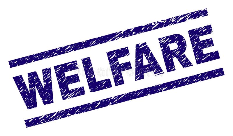 welfare-seal-print-distress-style-blue-vector-rubber-text-unclean-texture-tag-placed-parallel-lines-grunge-138355615